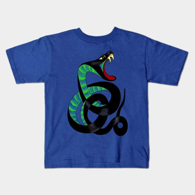 Sagacious Serpent Kids T-Shirt by KnotYourWorld4